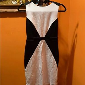 Nicole Miller Sheath Dress White Sleeveless